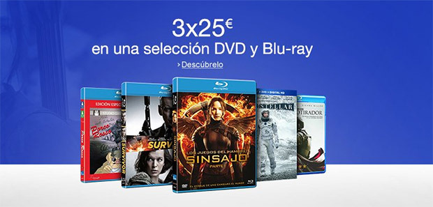 Promoción: Llévate 3 películas en Blu-ray por 25 €