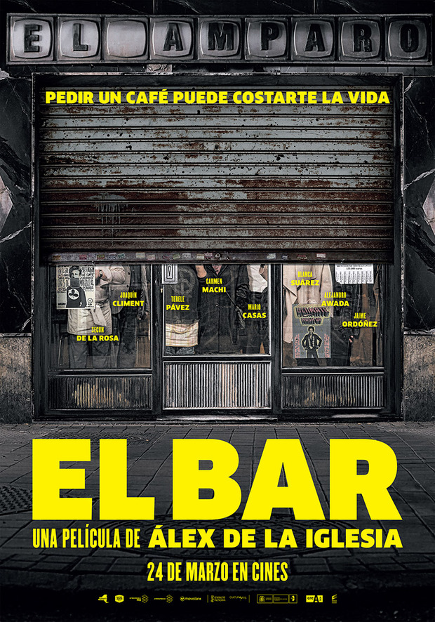 Teaser póster de la película El Bar de Alex de la Iglesia