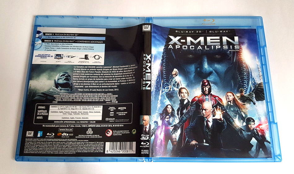 Fotografías de X-Men: Apocalipsis en Blu-ray 3D con funda 11