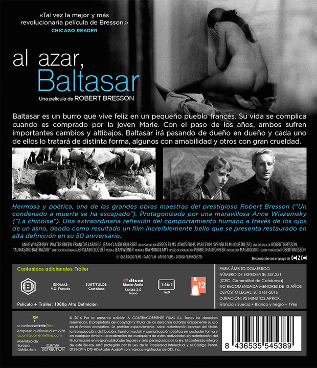 Detalles del Blu-ray de Al Azar, Baltasar 3