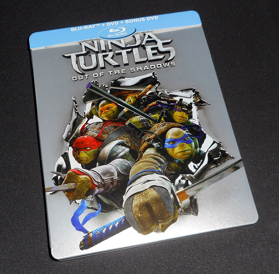 Fotografías del Steelbook de Ninja Turtles: Fuera de las Sombras Blu-ray