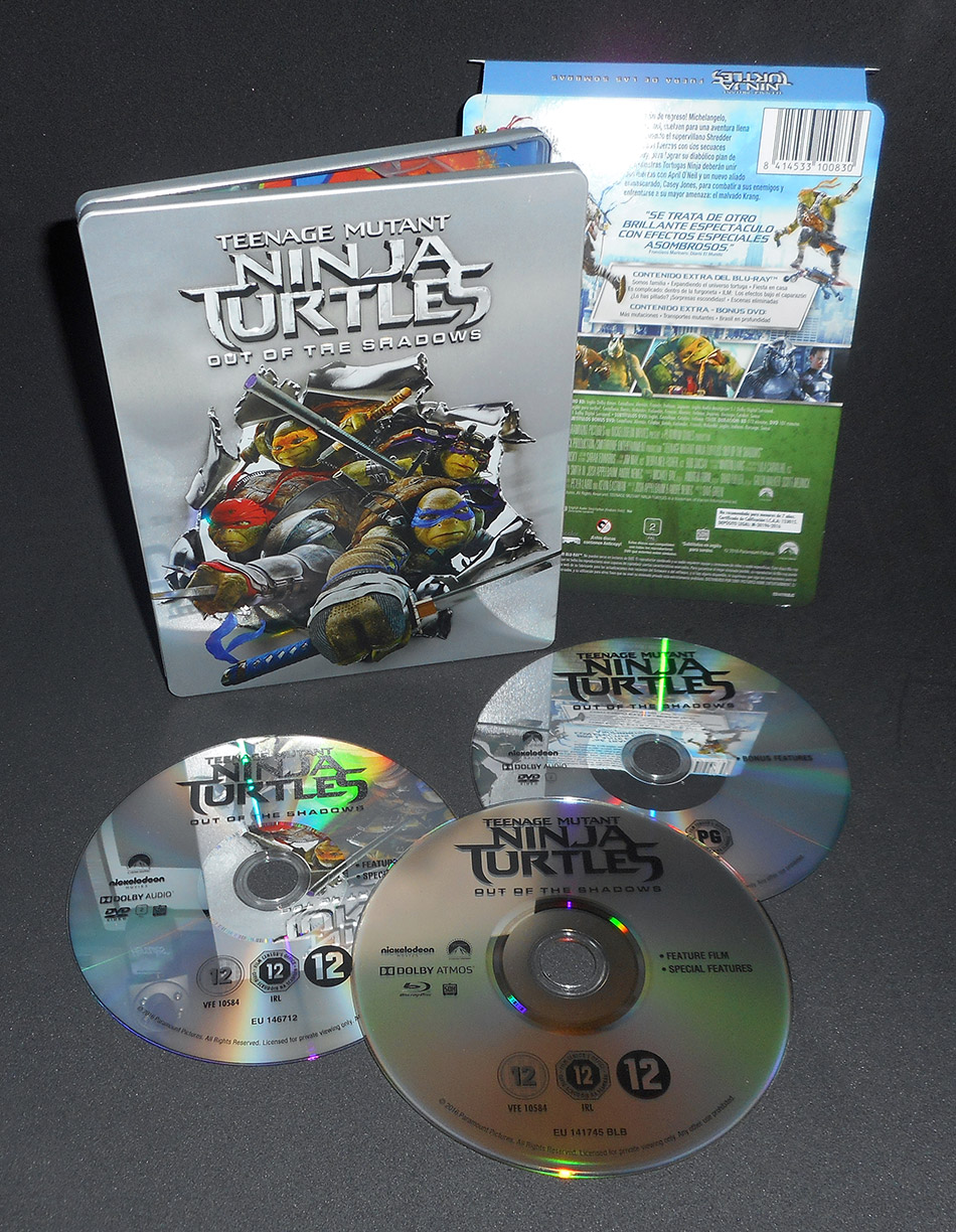 Fotografías del Steelbook de Ninja Turtles: Fuera de las Sombras en Blu-ray 13