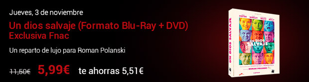 Oferta Bang! Digibook de Un Dios Salvaje en Blu-ray por 5,99 €