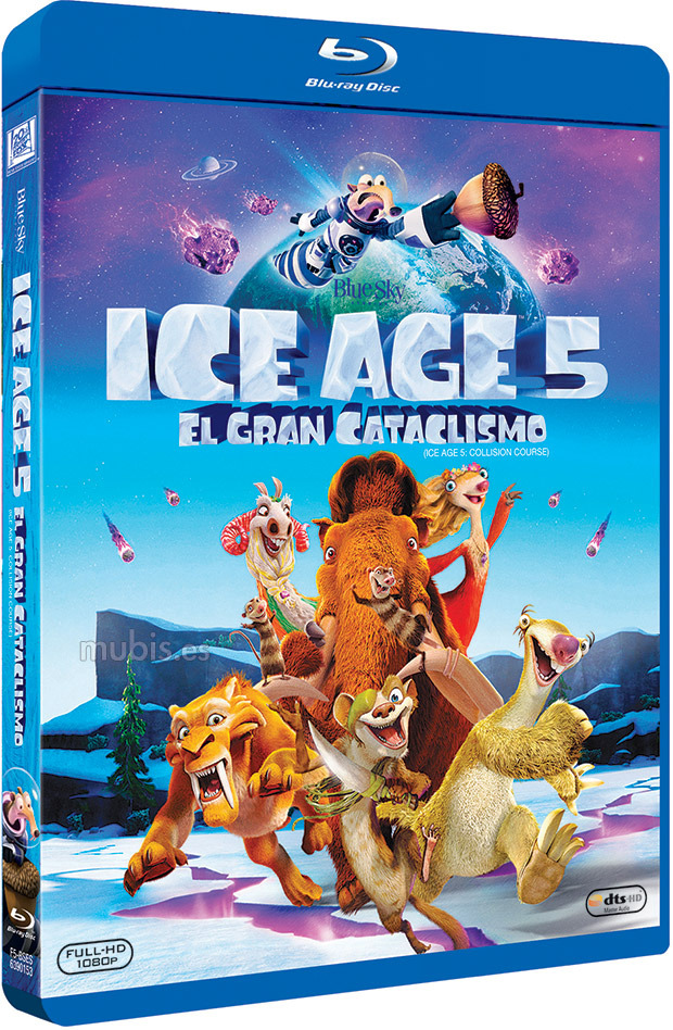 Diseño de la carátula de Ice Age: El Gran Cataclismo en Blu-ray 1