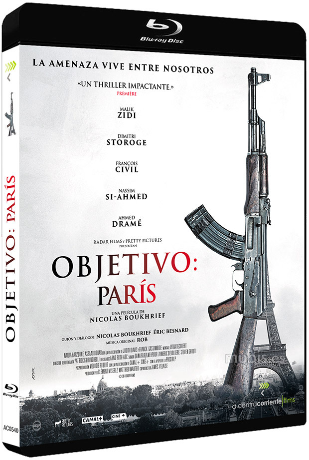 Carátula en plano de Objetivo: París en Blu-ray 1