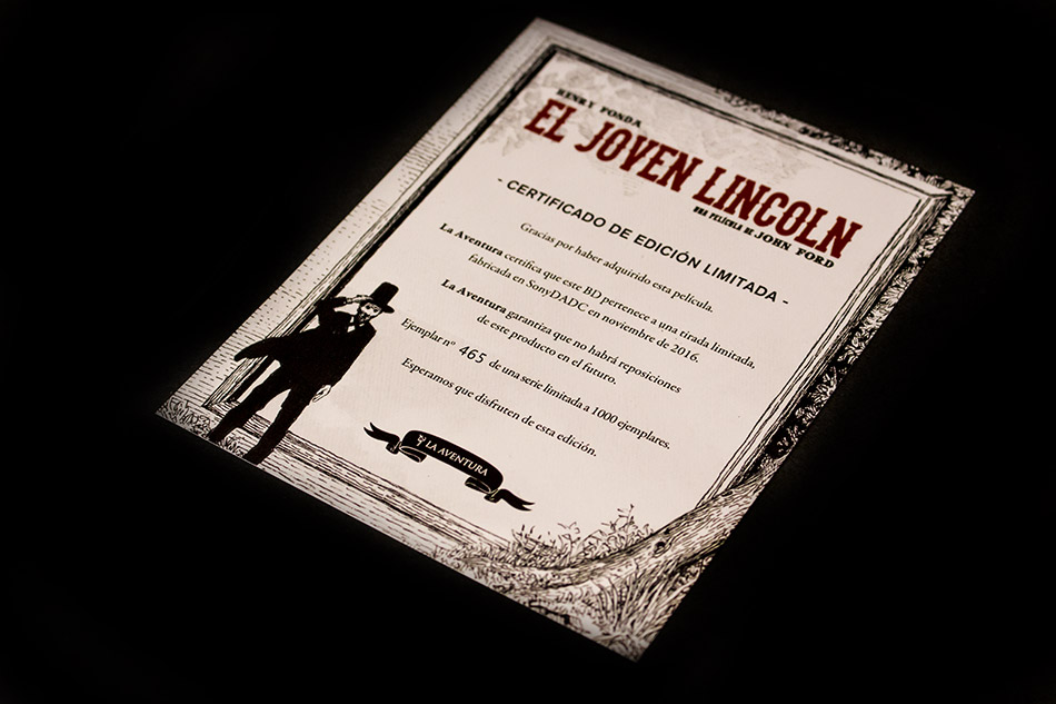 Fotografías de la edición limitada de El Joven Lincoln en Blu-ray 21