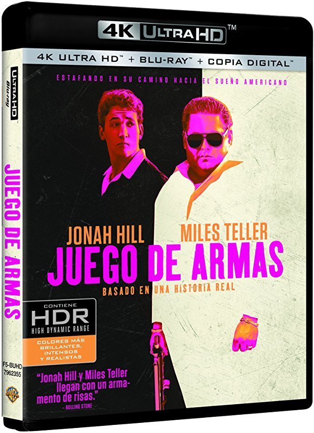 Diseño de la carátula de Juego de Armas en Blu-ray
