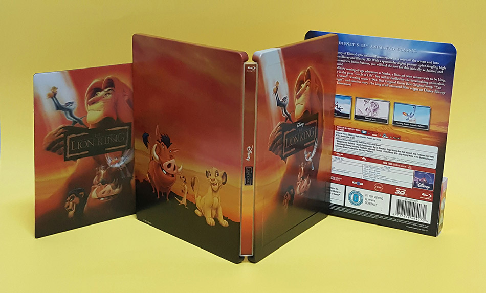 Fotografías del Steelbook de El Rey León en Blu-ray 3D y 2D (Zavvi) 22