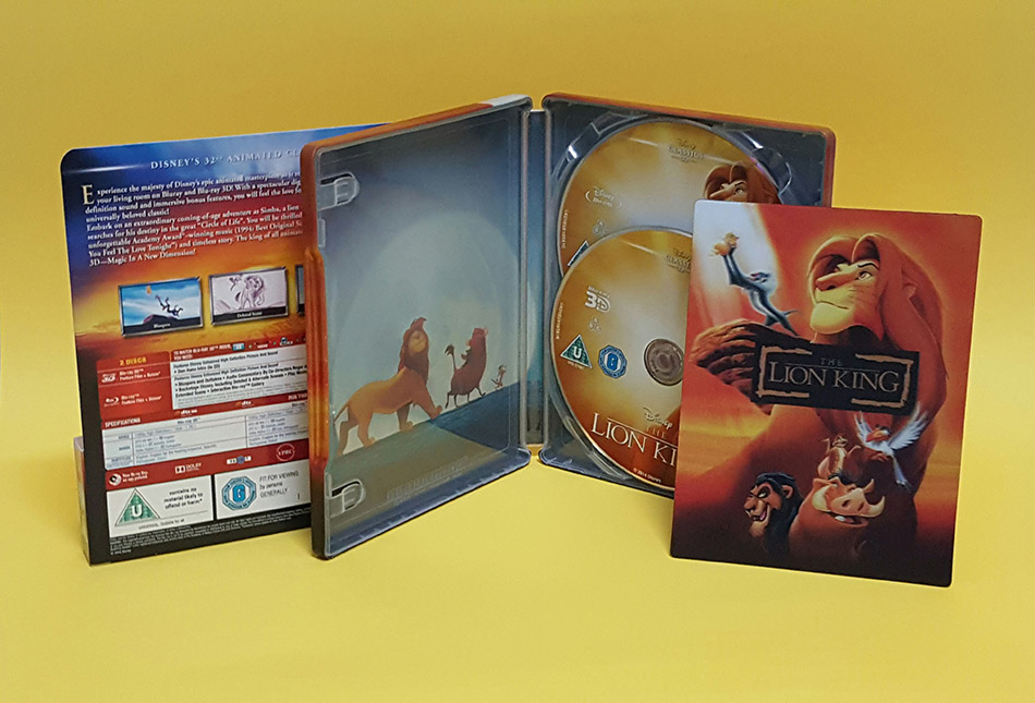 Fotografías del Steelbook de El Rey León en Blu-ray 3D y 2D (Zavvi) 23