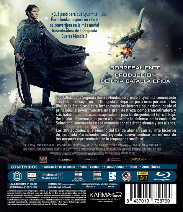 Carátula en plano de La Batalla por Sebastopol en Blu-ray 3