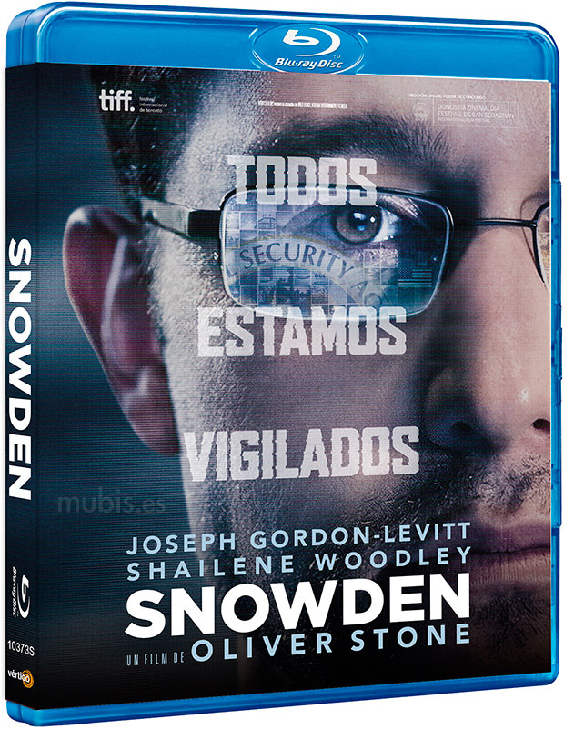Carátula en plano de Snowden en Blu-ray 1