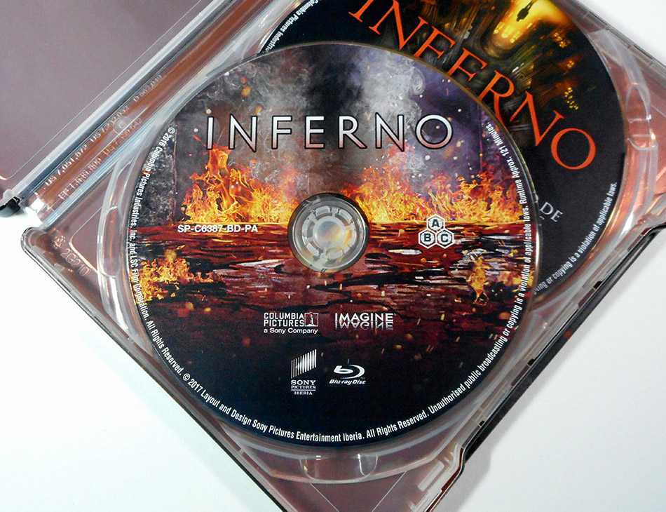 Fotografías del Steelbook de Inferno en Blu-ray 8
