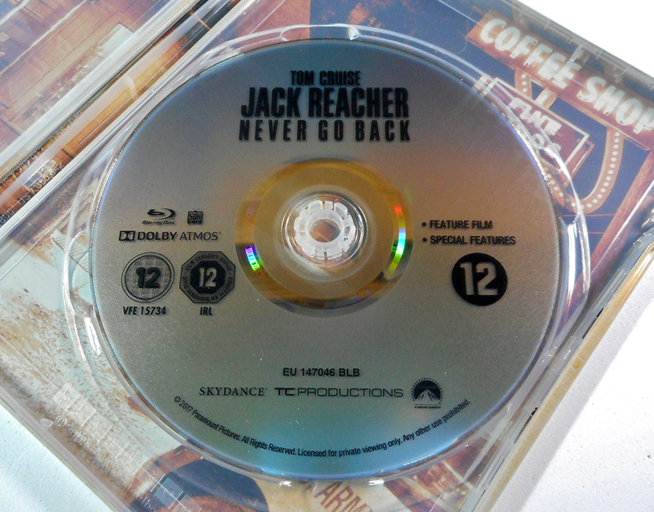 Fotografías del Steelbook de Jack Reacher: Nunca Vuelvas Atrás en Blu-ray 7