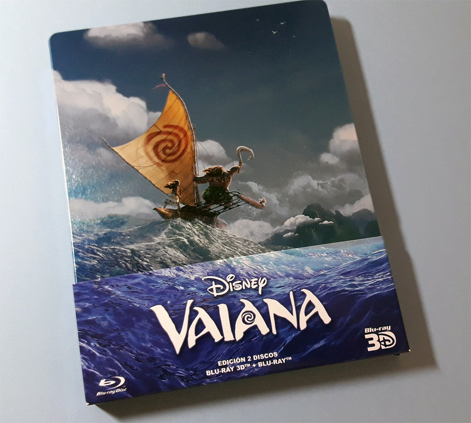 Fotografías del Steelbook de Vaiana en Blu-ray 3D y 2D 1