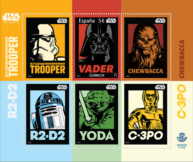Un sello de Correos para conmemorar el 40º aniversario de Star Wars 1