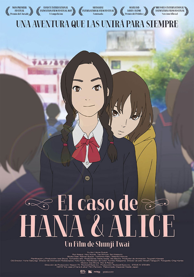 Las películas de Hana y Alice serán distribuidas por Mediatres en Blu-ray