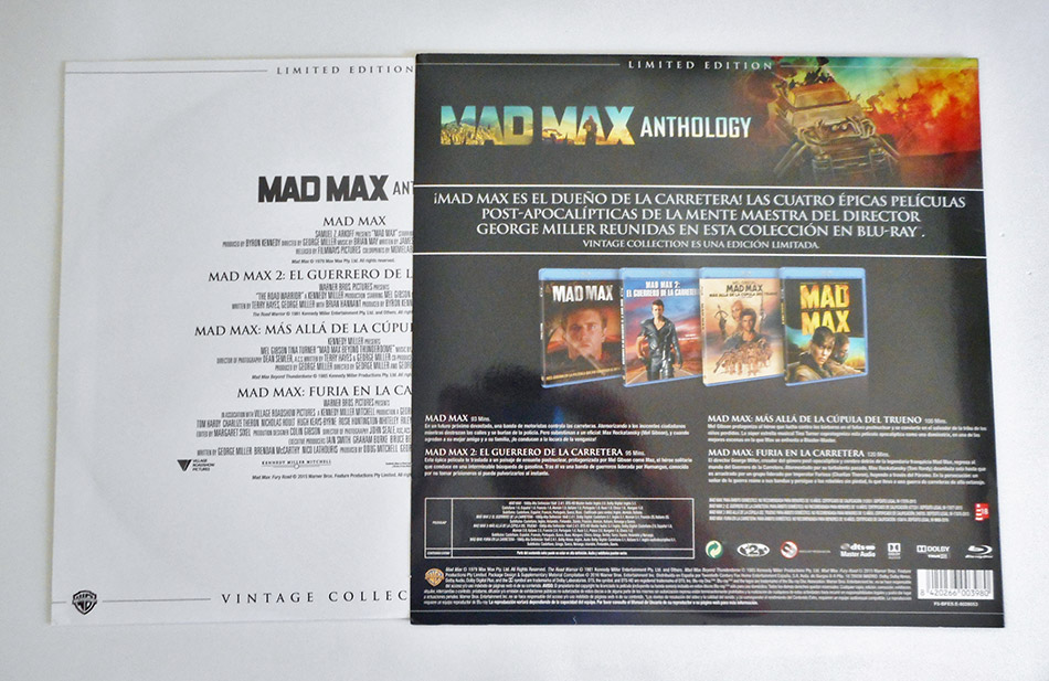 Fotografías del Vinilo con la colección Mad Max en Blu-ray 3