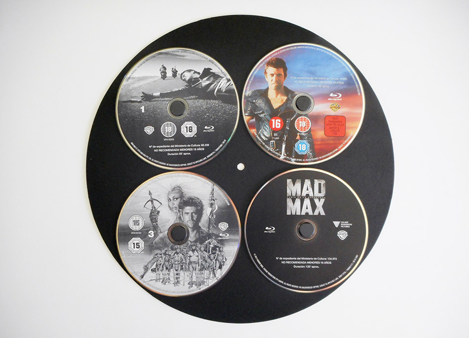 Fotografías del Vinilo con la colección Mad Max en Blu-ray 6