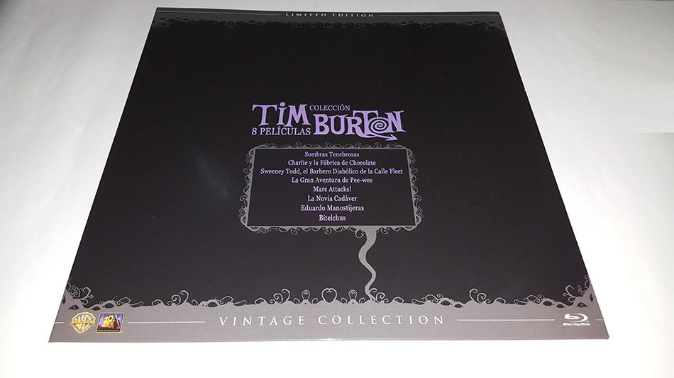 Fotografías del Vinilo con la colección de Tim Burton en Blu-ray 3