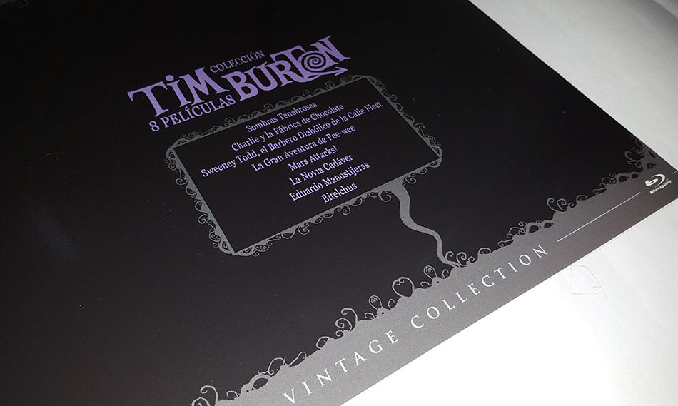 Fotografías del Vinilo con la colección de Tim Burton en Blu-ray 4