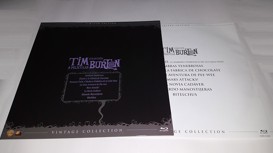 Fotografías del Vinilo con la colección de Tim Burton en Blu-ray 10