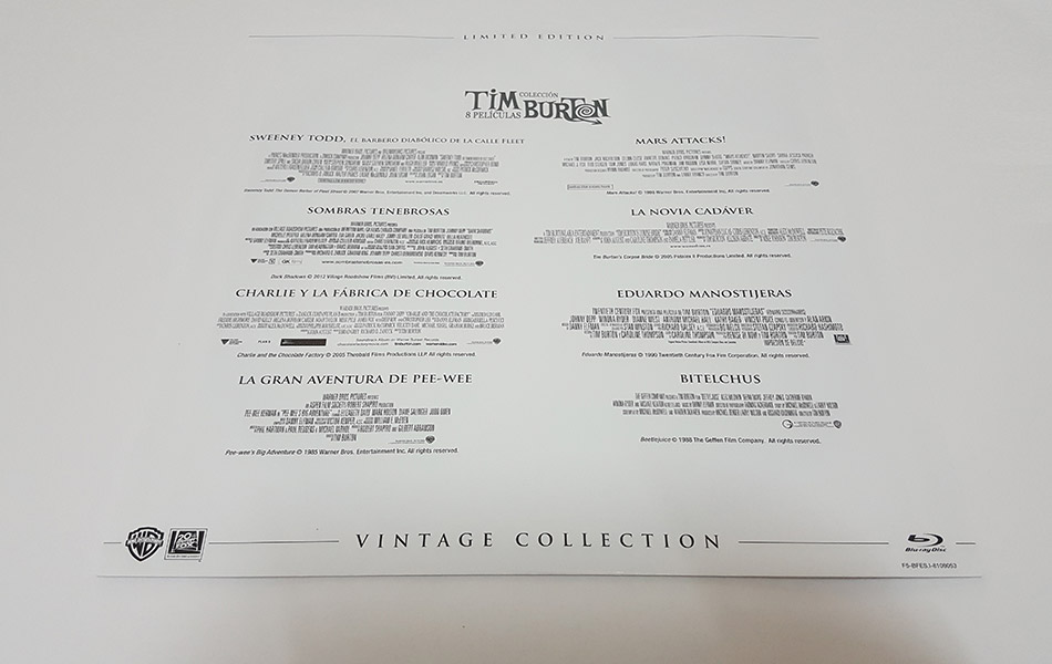 Fotografías del Vinilo con la colección de Tim Burton en Blu-ray 12