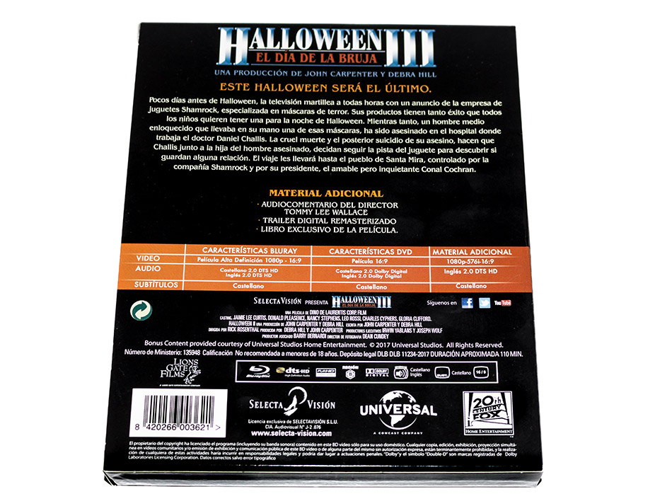 Fotografías de la edición coleccionista de Halloween III en Blu-ray 6