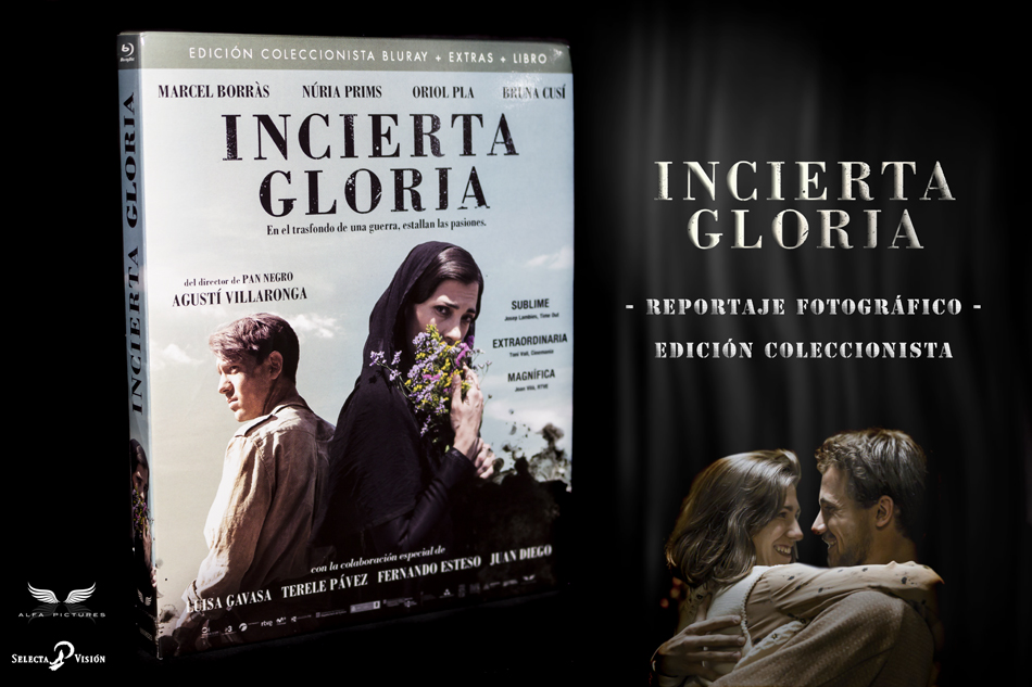 Fotografías de la edición coleccionista de Incierta Gloria en Blu-ray 1