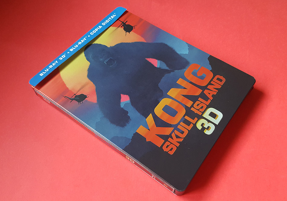 Fotografías de Steelbook de Kong: La Isla Calavera en Blu-ray 3D y 2D 3