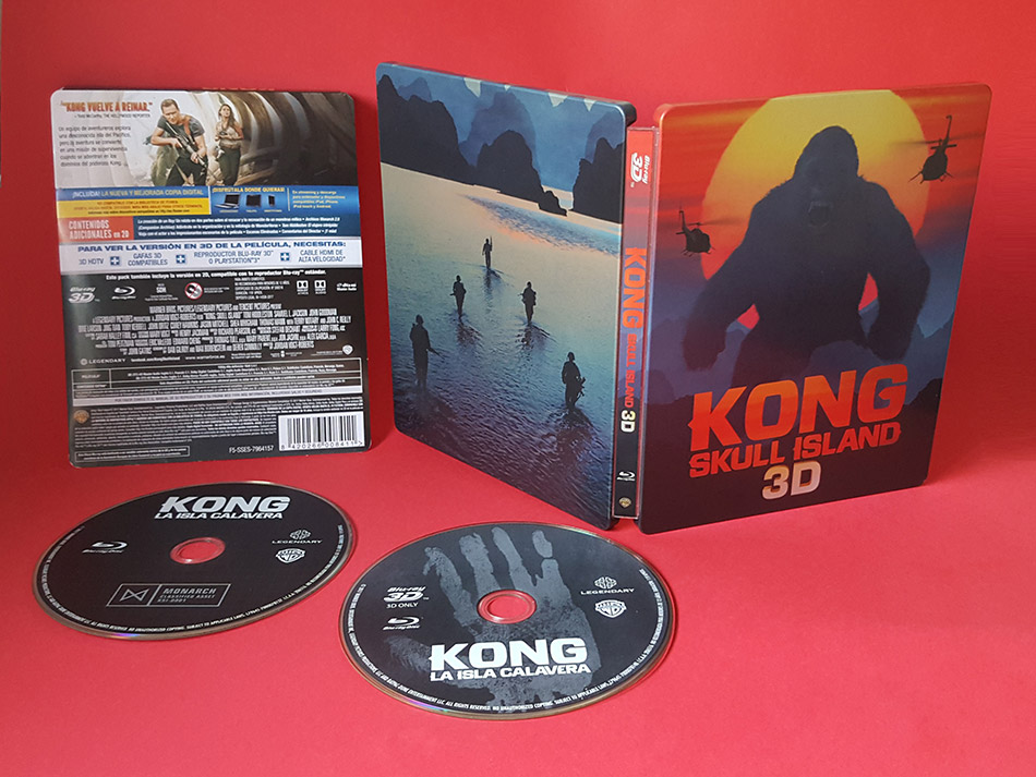 Fotografías de Steelbook de Kong: La Isla Calavera en Blu-ray 3D y 2D 24