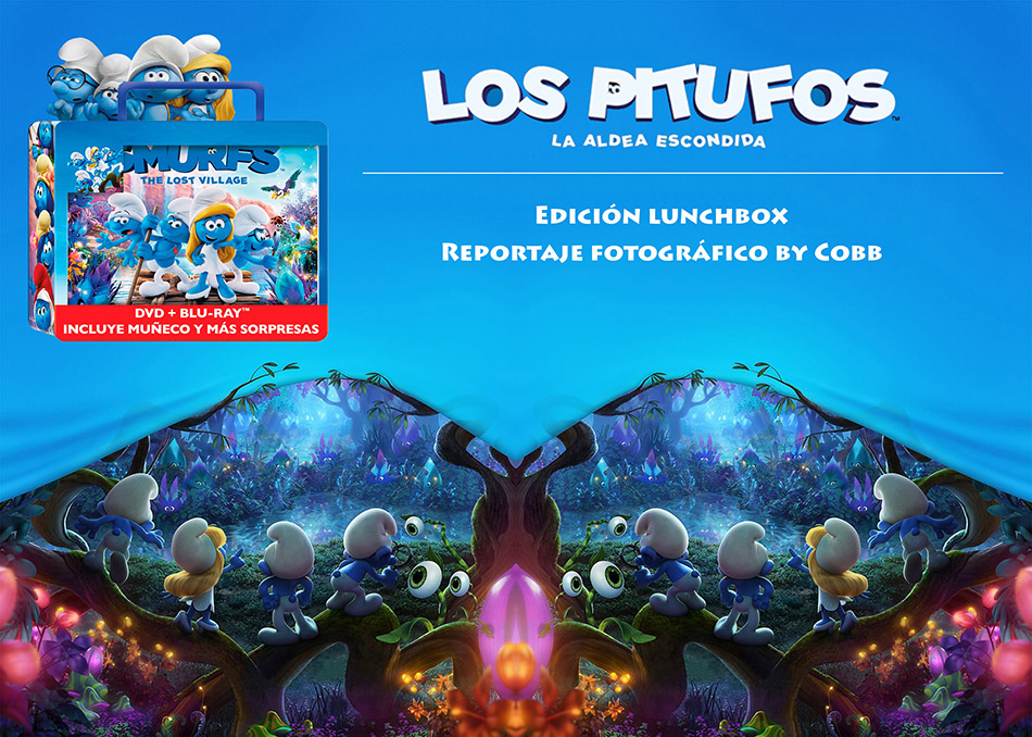 Fotografías del Lunchbox de Los Pitufos: La Aldea Escondida en Blu-ray 1