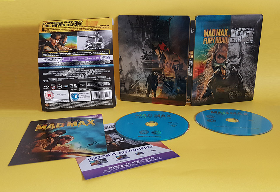 Fotografías del Steelbook de Mad Max: Furia en la Carretera Black & Chrome en Blu-ray (Zavvi) 21