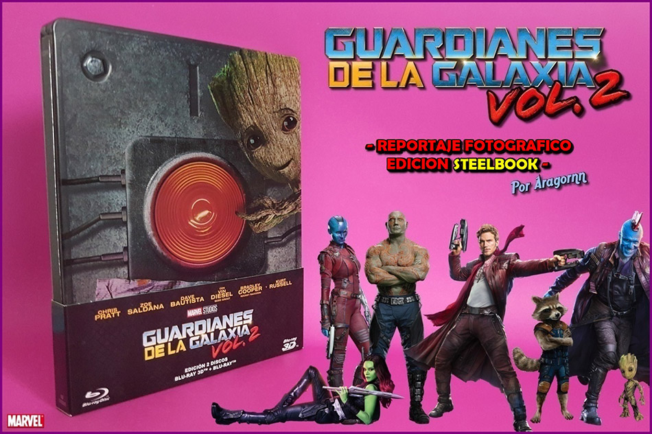 Fotografías del Steelbook de Guardianes de la Galaxia Vol. 2 Blu-ray 1