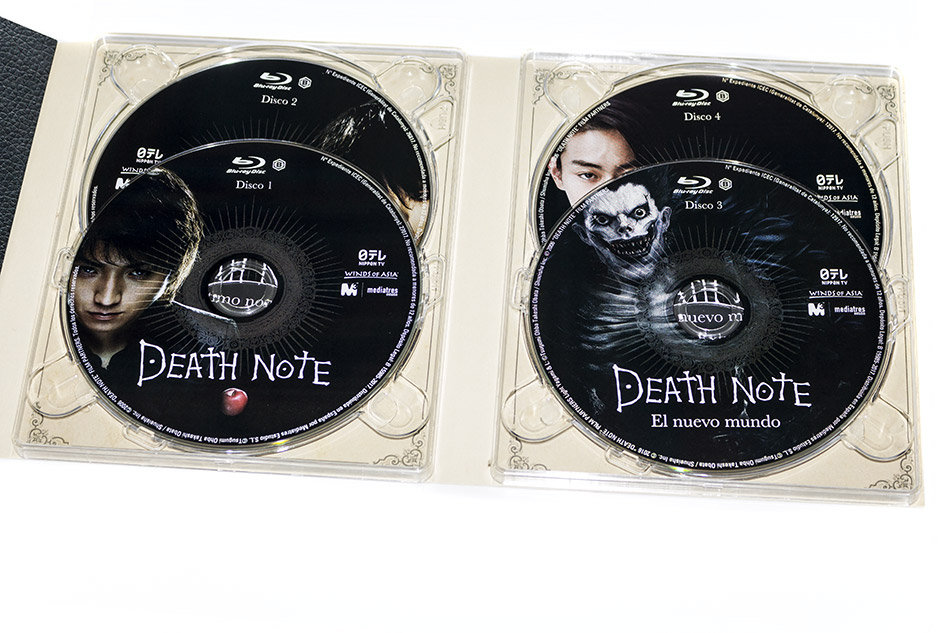 Fotografías del Digipak con la Trilogía Death Note en Blu-ray 11