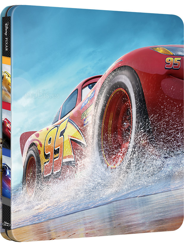 Diseño de la carátula de Cars 3 - Edición Metálica en Blu-ray 3D 2