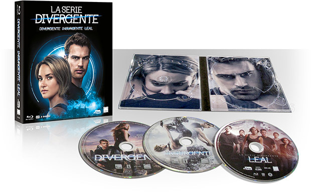 Diseño de la carátula de Pack La Serie Divergente: Divergente + Insurgente + Leal en Blu-ray 2