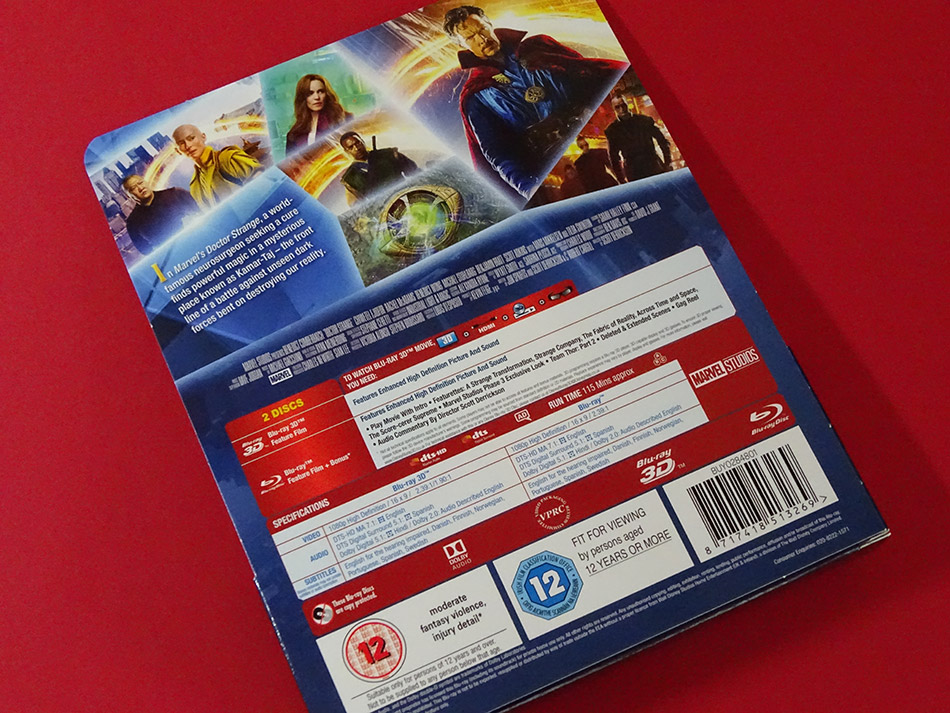 Fotografías del Steelbook de Doctor Strange en Blu-ray 3D y 2D (UK) 6
