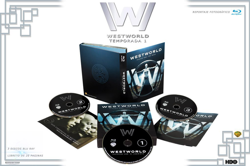 Fotografías del Digipak de la 1ª temporada de Westworld en Blu-ray 1