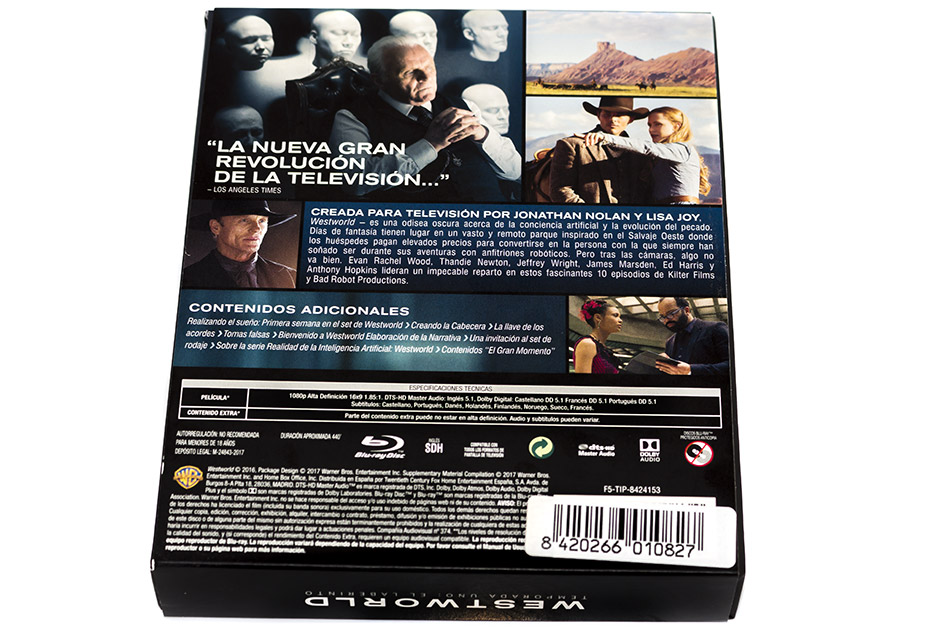 Fotografías del Digipak de la 1ª temporada de Westworld en Blu-ray 6