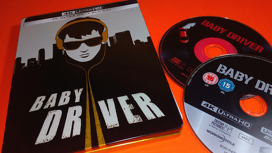 Fotografías del Steelbook exclusivo de Baby Driver en Blu-ray y UHD 4K 15