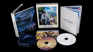 Fotografías de la edición coleccionista de your name. en Blu-ray