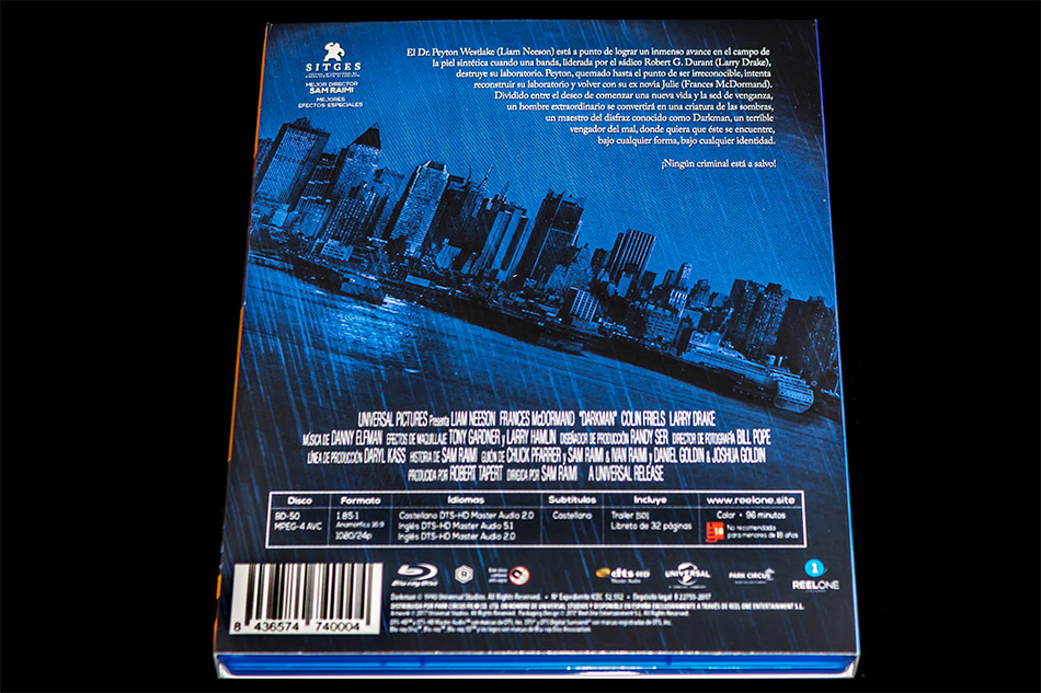 Fotografías del Blu-ray con funda y libreto de Darkman 7