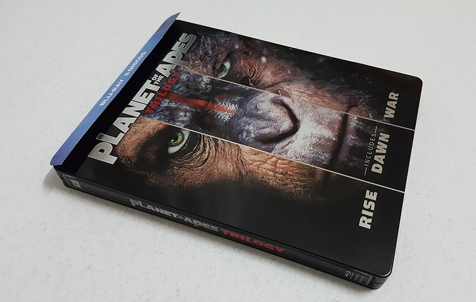 Fotografías del Steelbook de la Trilogía El Planeta de los Simios en Blu-ray 3