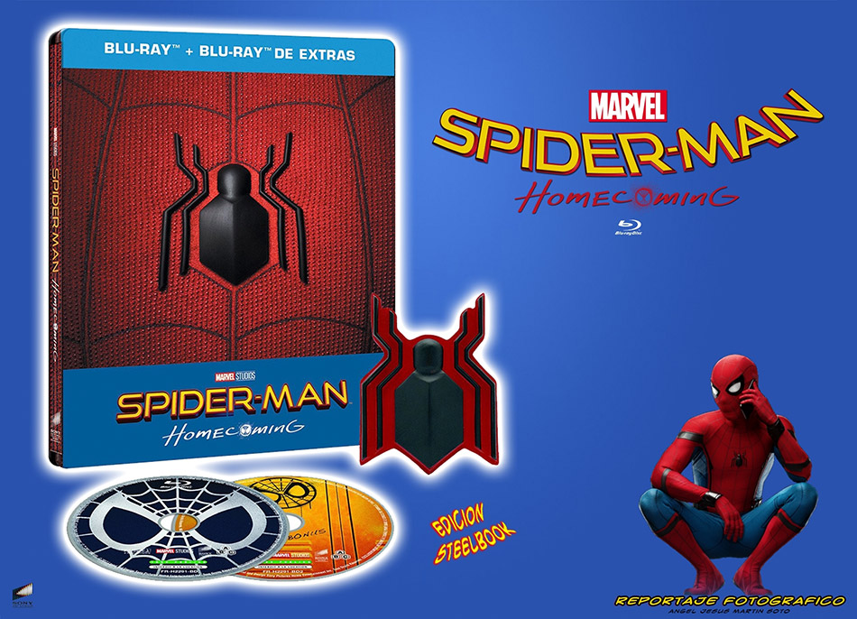 Fotografías del Steelbook de Spider-Man: Homecoming en Blu-ray 1