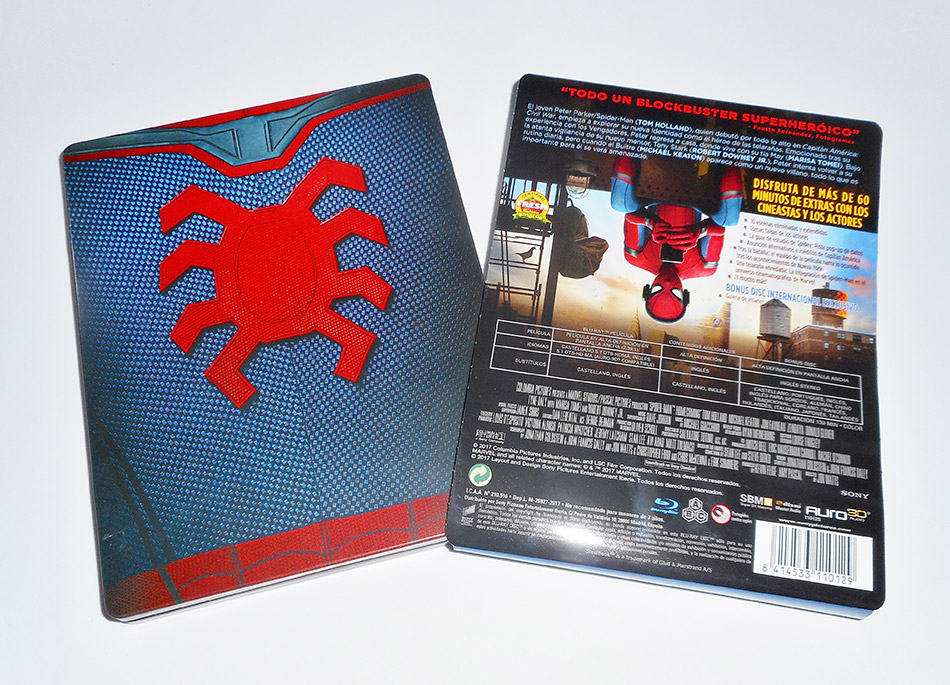 Fotografías del Steelbook de Spider-Man: Homecoming en Blu-ray 7