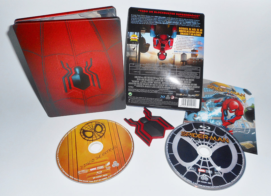 Fotografías del Steelbook de Spider-Man: Homecoming en Blu-ray 19