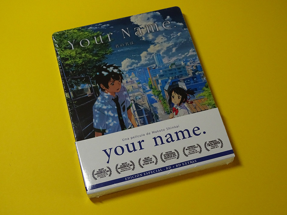 Fotografías del Steelbook de your name. en Blu-ray 1