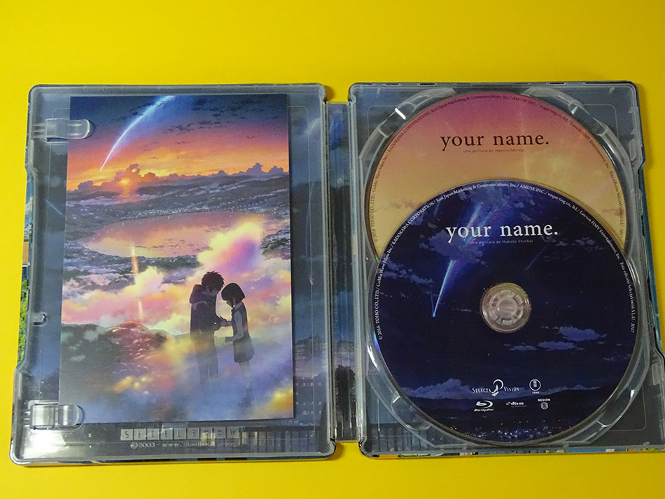 Fotografías del Steelbook de your name. en Blu-ray 10