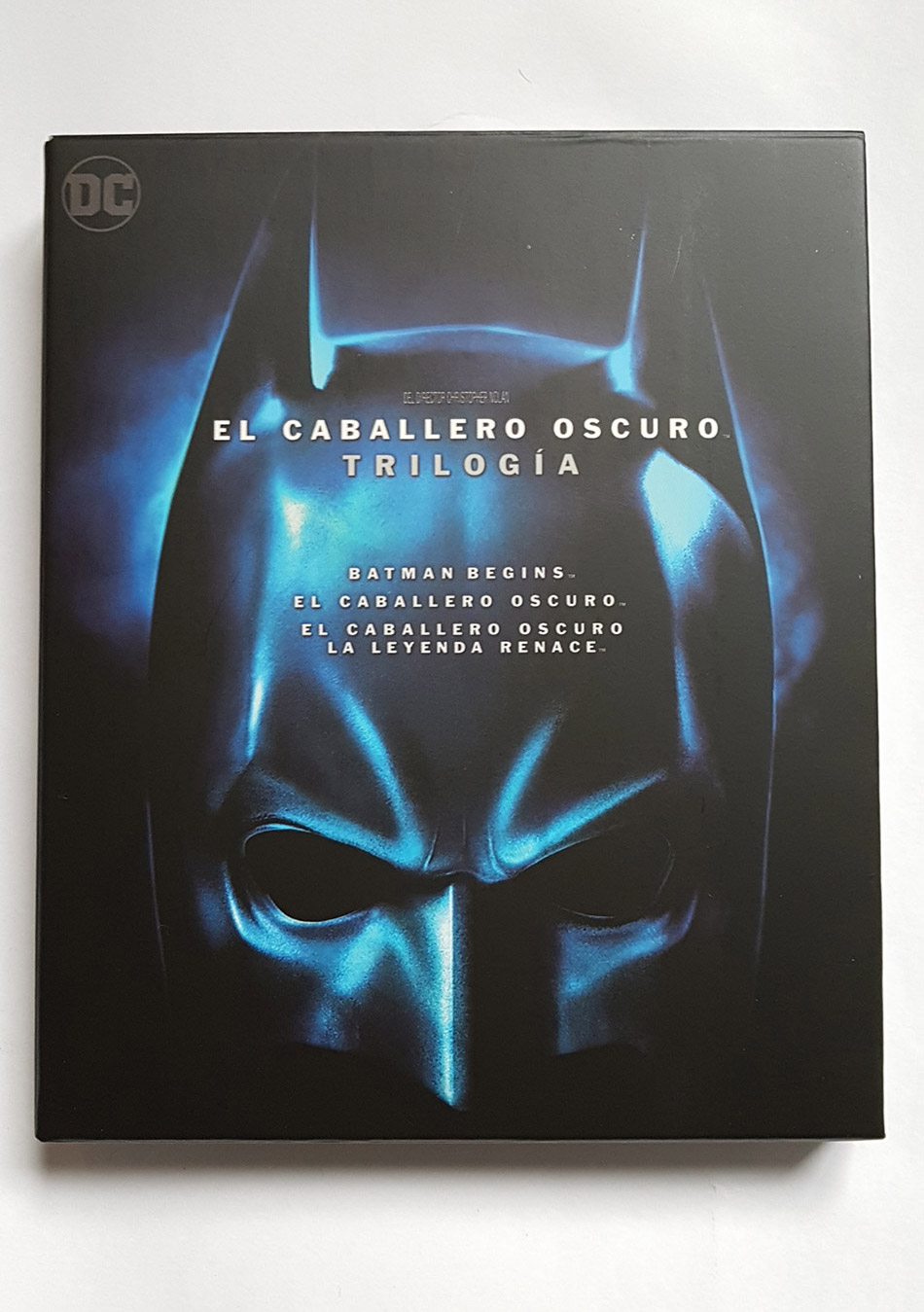 Fotografías del Digipak de la Trilogía El Caballero Oscuro en Blu-ray 1