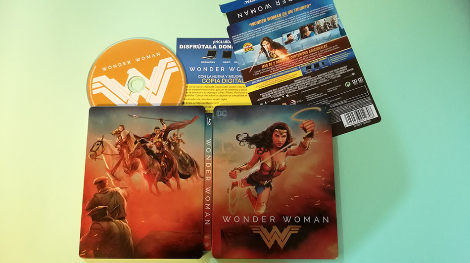 Fotografías del Steelbook de Wonder Woman en Blu-ray 12